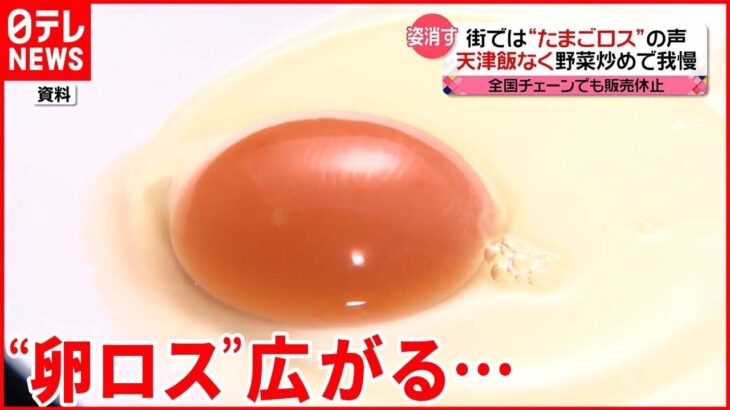 「卵料理休止中」と貼り紙が・・・卵高騰の波及で企業も頭を抱える～