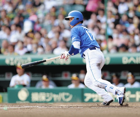 中日柳裕也 .333(15-5) 出塁率.375 長打率.467 OPS.842