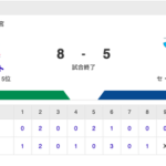 【試合結果】中日 5-8 ヤクルト 石川9号HR