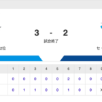 試合結果中日 2-3 DeNA 石川6号HR 涌井5.2回3失点