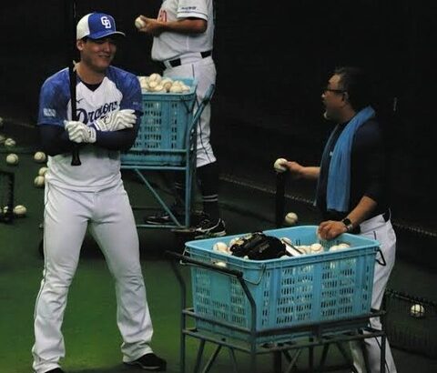 【超朗報】中日石川昂弥が打撃練習再開　スイング「全く問題ありません」