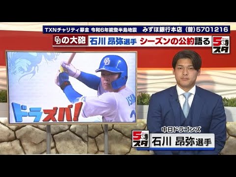 中日・石川昂弥、今シーズン『30本塁打90打点』の公約を掲げる！